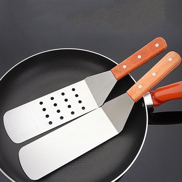 steak slotted turner shovel fish spatula multi-purpose stainless steel 36*7cm