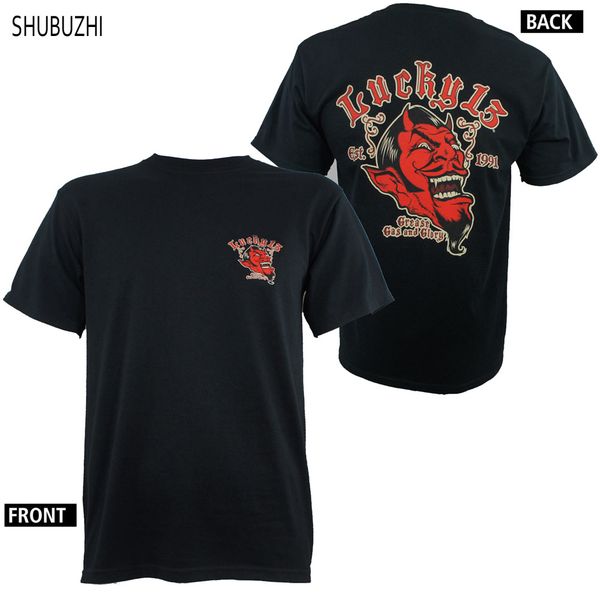 cotton tshirt authentic lucky 13 devil grease gas and glory rockabilly t-shirt shubuzhi fashion t shirts tee sbz169, White;black
cotton tshirt authentic lucky 13 devil grease gas and glory rockabilly t-shirt shubuzhi fashion t shirts tee sbz169, White;black