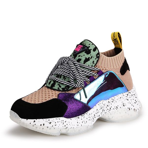 women chunky sneakers sequins shake shoes fashion height increase mix color non-slip hard-wearing sport shoes zapatos de mujer
women chunky sneakers sequins shake shoes fashion height increase mix color non-slip hard-wearing sport shoes zapatos de mujer