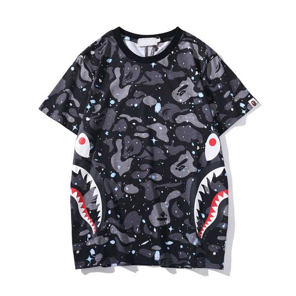 2020 summer alphabet men's t-shirt shark head luminous star men's clothing clothes round neck casual t-shirt female short-sleeved, White;black
2020 summer alphabet men's t-shirt shark head luminous star men's clothing clothes round neck casual t-shirt female short-sleeved, White;black
