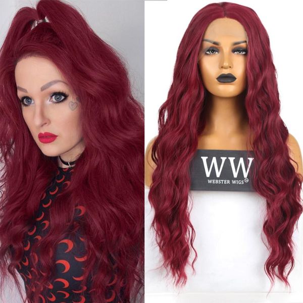quinlux wigs red water wavy synthetic lace front wigs cosplay costume replacement wig for women daily wear heat fiber hair, Black
quinlux wigs red water wavy synthetic lace front wigs cosplay costume replacement wig for women daily wear heat fiber hair, Black