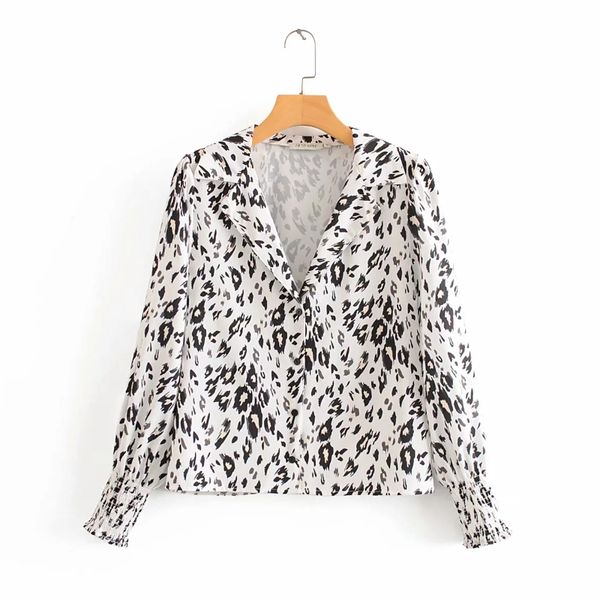 casual woman tailored collar leopard print shirt 2020 fashion lady long sleeve blouse loose s7153, White
casual woman tailored collar leopard print shirt 2020 fashion lady long sleeve blouse loose s7153, White