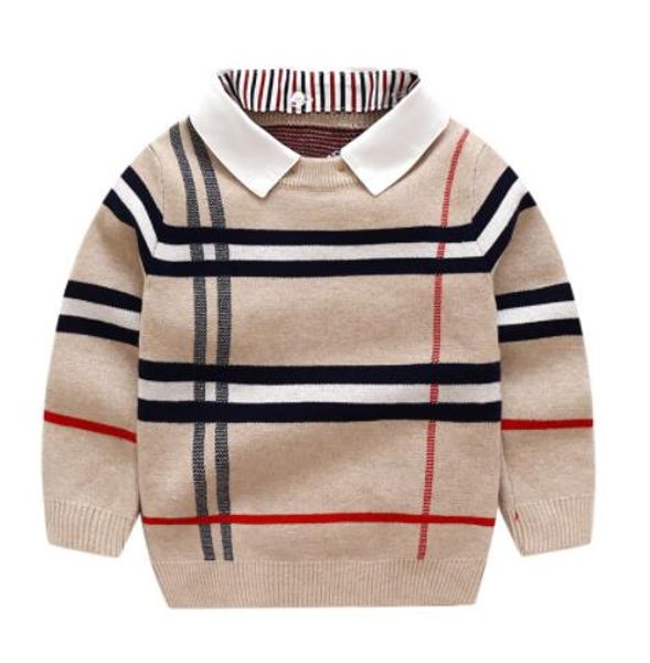 2019 winter formal boys sweater plaid children knitwear boys cotton pullover sweater kids fashion outerwear t-shirt 2-8t clothes, Blue
2019 winter formal boys sweater plaid children knitwear boys cotton pullover sweater kids fashion outerwear t-shirt 2-8t clothes, Blue