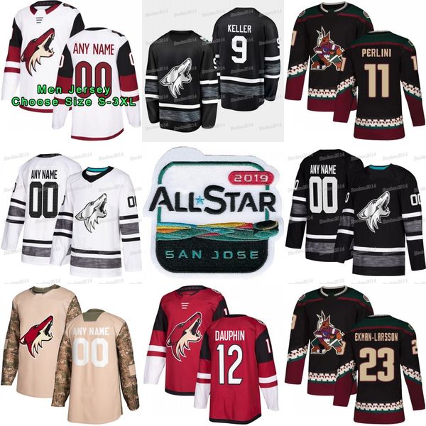 

8 Nick Schmaltz 2019 All Star Arizona Coyotes Richard Panik Oliver Ekman-Larsson Clayton Keller Luke Schenn Brendan Perlini Hockey Jerseys