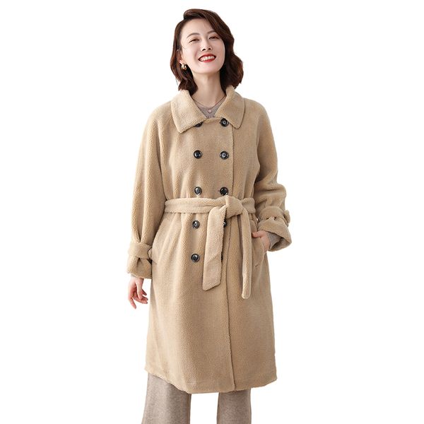 woolen teddy coat faux fur winter clothes women fluffy thick hairy long coat with belt luxury furry plush plus size jacket, Black
woolen teddy coat faux fur winter clothes women fluffy thick hairy long coat with belt luxury furry plush plus size jacket, Black