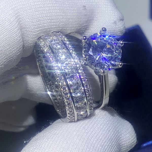 2020 selling brand new couple rings sterling silver round cut white z diamond fashion jewelry women wedding bridal ring set gift, Slivery;golden
2020 selling brand new couple rings sterling silver round cut white z diamond fashion jewelry women wedding bridal ring set gift, Slivery;golden