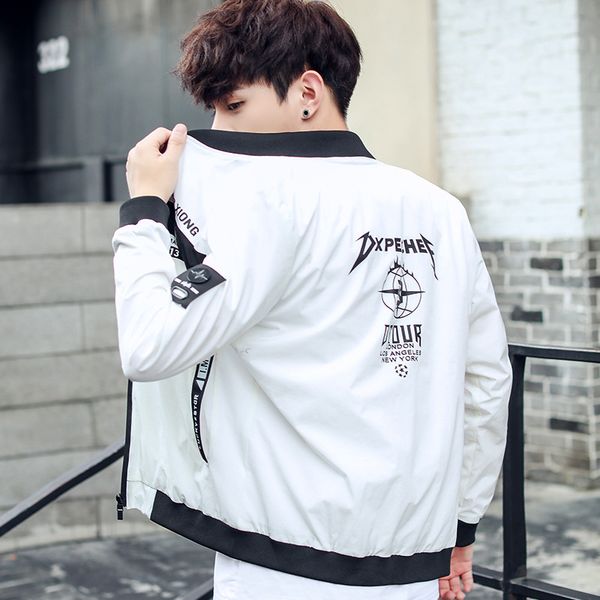 new spring men's jacket fashion casual korean style youth coats letter designer, Black;brown
new spring men's jacket fashion casual korean style youth coats letter designer, Black;brown
