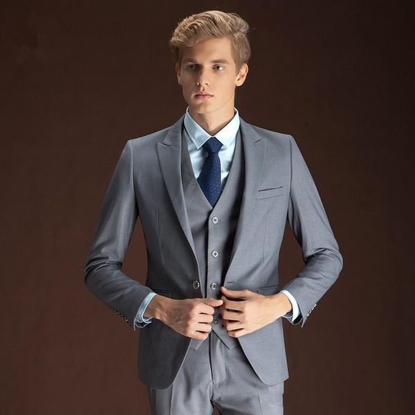 brand new grey groom tuxedos peak lapel slim fit groomsmen wedding dress excellent man jacket blazer 3 piece suit(jacket+pants+vest+tie)1682, Black;gray
brand new grey groom tuxedos peak lapel slim fit groomsmen wedding dress excellent man jacket blazer 3 piece suit(jacket+pants+vest+tie)1682, Black;gray