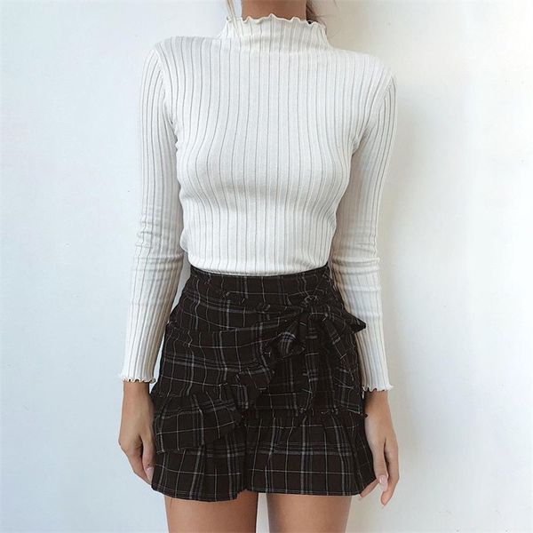 fashion cotton knitted sweater slim fit jumper women pink black white sweater basic spring ladies solid pullover pull femme, White;black
fashion cotton knitted sweater slim fit jumper women pink black white sweater basic spring ladies solid pullover pull femme, White;black