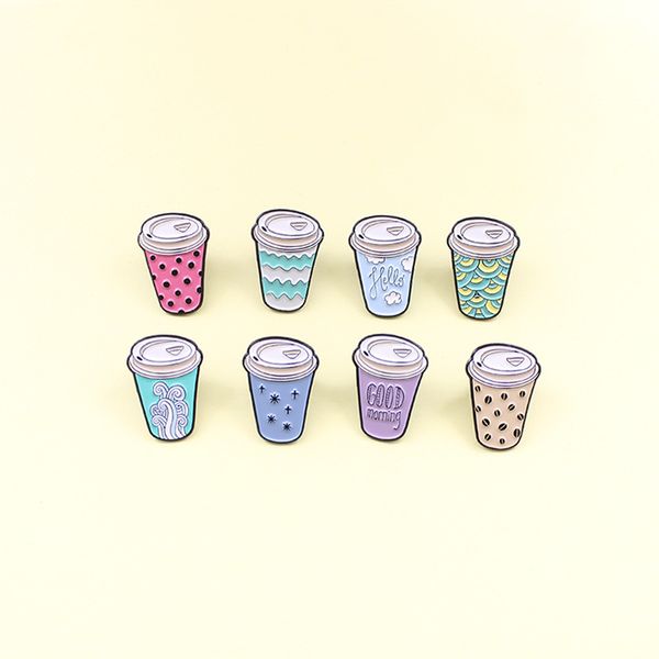 new cute drink pearl milk tea cup brooch dot pattern cartoon fun enamel pins accessories children's denim clothes pendant gift, Gray
new cute drink pearl milk tea cup brooch dot pattern cartoon fun enamel pins accessories children's denim clothes pendant gift, Gray