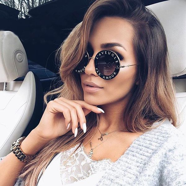 retro round sunglasses english letters bee sunglasses women men brand designer sun glasses oculos de sol feminino, White;black
retro round sunglasses english letters bee sunglasses women men brand designer sun glasses oculos de sol feminino, White;black