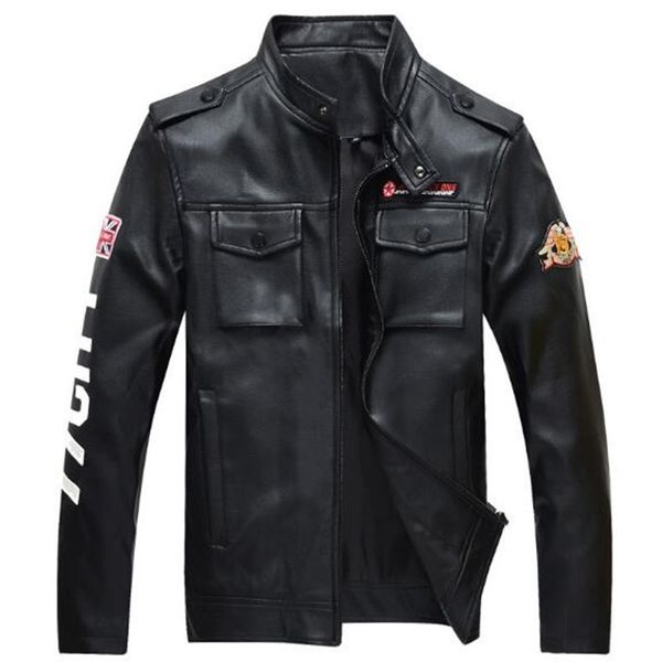 new arrival brand motorcycle leather jacket jaqueta de couro masculina mens leather jackets coats male pilot plus size, Black
new arrival brand motorcycle leather jacket jaqueta de couro masculina mens leather jackets coats male pilot plus size, Black