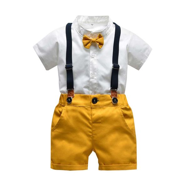 2019 new arrivals infant baby boys gentleman bow tie t-shirt +solid shorts overalls outfits gh, White
2019 new arrivals infant baby boys gentleman bow tie t-shirt +solid shorts overalls outfits gh, White