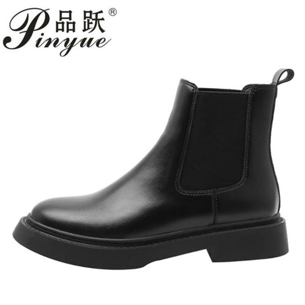 new winter boots women leather shoes women ankle boots fashion brand autumn winter british short, Black
new winter boots women leather shoes women ankle boots fashion brand autumn winter british short, Black