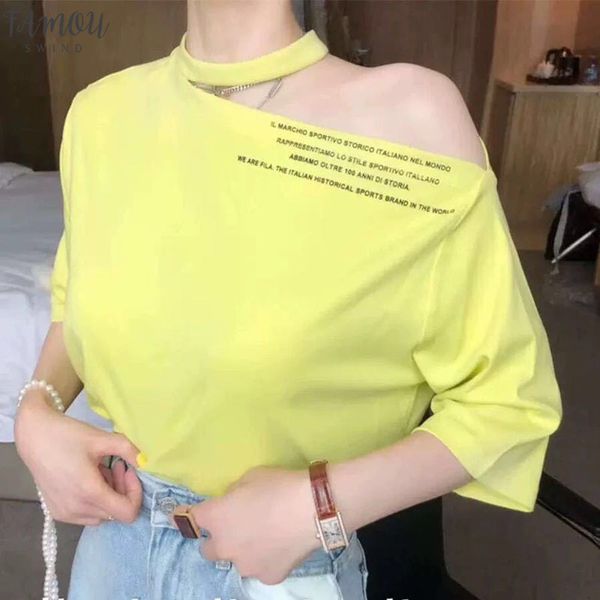 womens halter short sleeve t shirt summer korean strapless t shirt tees large size letter t white cotton 266
womens halter short sleeve t shirt summer korean strapless t shirt tees large size letter t white cotton 266
