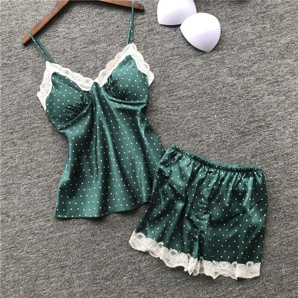 2019 women pajamas sets with shorts satin flower print summer pyjama nightsuits pajamas for women with chest pad, Black;red
2019 women pajamas sets with shorts satin flower print summer pyjama nightsuits pajamas for women with chest pad, Black;red
