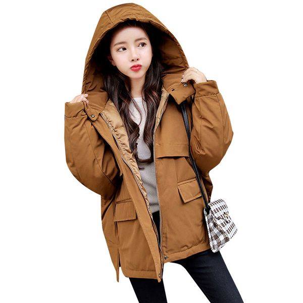 winter jacket coat women parkas new solid color hooded loose down cotton jacket short women outerwear 320, Black
winter jacket coat women parkas new solid color hooded loose down cotton jacket short women outerwear 320, Black
