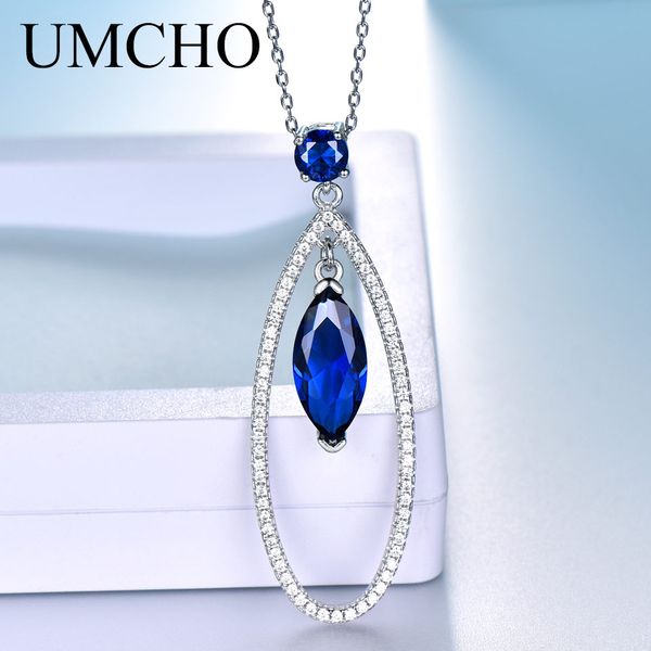 umcho real 925 sterling silver necklace marquise gemstone created blue sapphire necklaces & pendants for women gift with chain
umcho real 925 sterling silver necklace marquise gemstone created blue sapphire necklaces & pendants for women gift with chain