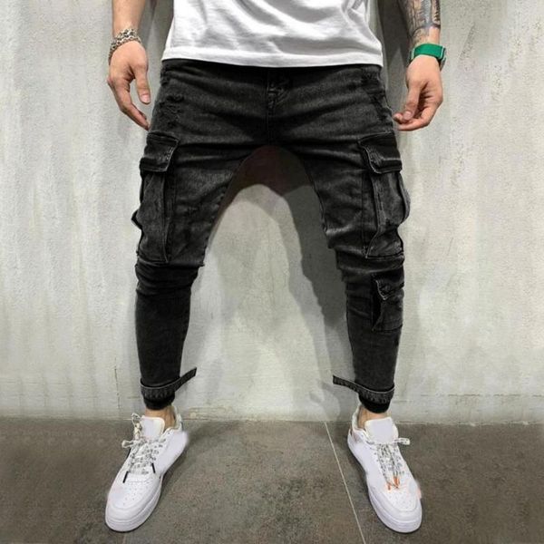 men clothes hip hop sweatpants skinny motorcycle denim pants men ripped tore up streetwear for slim solid pants trousers, Blue
men clothes hip hop sweatpants skinny motorcycle denim pants men ripped tore up streetwear for slim solid pants trousers, Blue