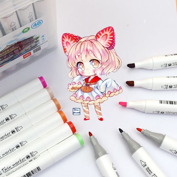 12/18/24/36/48 colors double head marker painting art markers pens highlighter watercolor fluorescent pen drawing art supplies
12/18/24/36/48 colors double head marker painting art markers pens highlighter watercolor fluorescent pen drawing art supplies