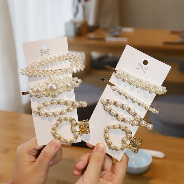 2-4pcs/set ins fashion women girls elegant pearls hair clips headwear hair ornament hairpins barrettes styling accessories
2-4pcs/set ins fashion women girls elegant pearls hair clips headwear hair ornament hairpins barrettes styling accessories