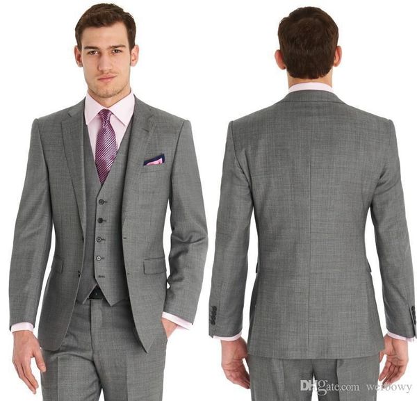 2020 custom made slim fit two buttons formal man groom tuxedos gray classic man groom wedding suit (jacket+pants+vest, Black;gray
2020 custom made slim fit two buttons formal man groom tuxedos gray classic man groom wedding suit (jacket+pants+vest, Black;gray