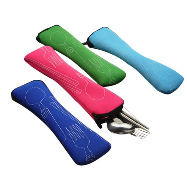 2019 new arrival stainless steel portable outdoor tableware outdoor camping set fork + spoon + chopsticks pack
2019 new arrival stainless steel portable outdoor tableware outdoor camping set fork + spoon + chopsticks pack