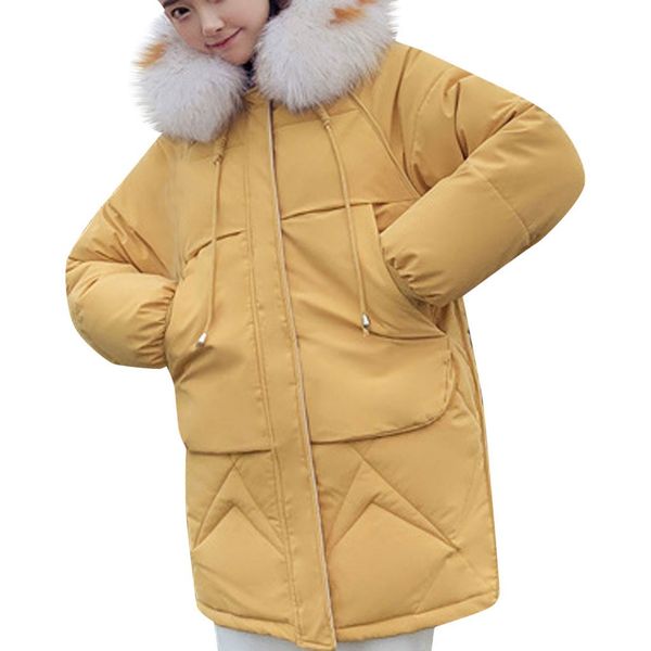 2019 women winter jacket long winter thick coat for women solid hooded fur down cotton parka warm female clothes bow, Black
2019 women winter jacket long winter thick coat for women solid hooded fur down cotton parka warm female clothes bow, Black