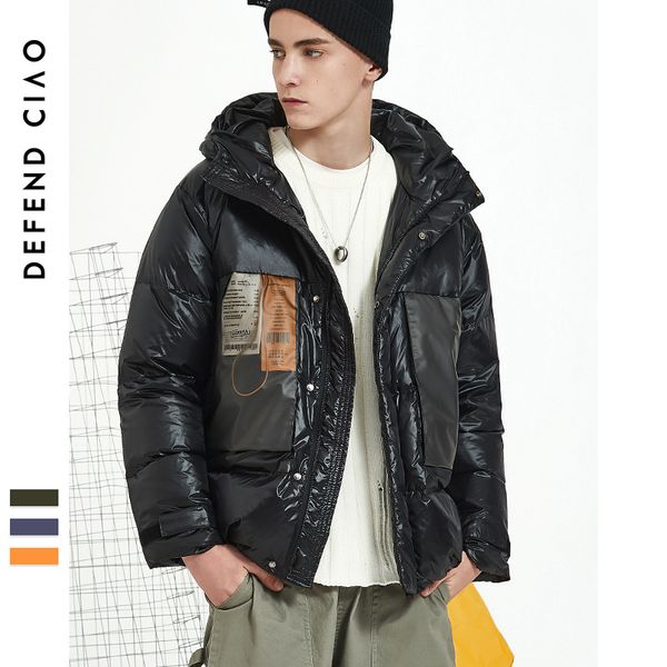 winter brand mens parkas luxury designer down jacket with patchwork hip hop mens down cool coat warm clothing wholesales, Black 
winter brand mens parkas luxury designer down jacket with patchwork hip hop mens down cool coat warm clothing wholesales, Black