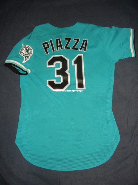 retro russell athletic #31 mike piazza florida bp jersey teal miami mens stitched baseball jerseys, Black;blue
retro russell athletic #31 mike piazza florida bp jersey teal miami mens stitched baseball jerseys, Black;blue