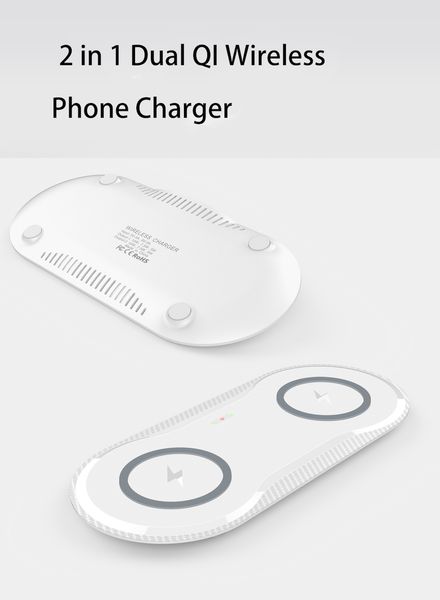 dual qi wireless charger base fast charging pad 2 in 1 quick charge phone charger for iphone x xs samsung s9 s8 edge note9 huawei p20 p30
dual qi wireless charger base fast charging pad 2 in 1 quick charge phone charger for iphone x xs samsung s9 s8 edge note9 huawei p20 p30