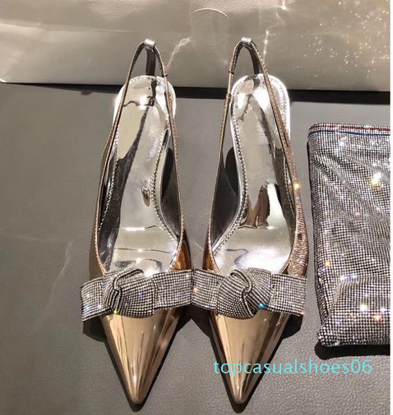 bridal wedding shoes metal patent leather with crystal bowtie kitten heels designer shoes pumps silver gold 6cm size 34 to 40 t6, Black
bridal wedding shoes metal patent leather with crystal bowtie kitten heels designer shoes pumps silver gold 6cm size 34 to 40 t6, Black
