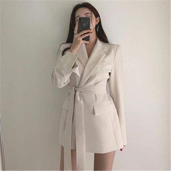 new korean fashion 2020 autumn winter women jackets office ladies lace up notched formal outwear elegant white black zy4868
new korean fashion 2020 autumn winter women jackets office ladies lace up notched formal outwear elegant white black zy4868
