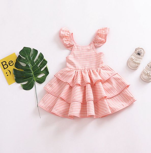 plaid baby dress flying sleeves girls cake pettiskirt backless kids dresses casual designer skirts summer kid clothing wzw-yw2088, Red;yellow
plaid baby dress flying sleeves girls cake pettiskirt backless kids dresses casual designer skirts summer kid clothing wzw-yw2088, Red;yellow