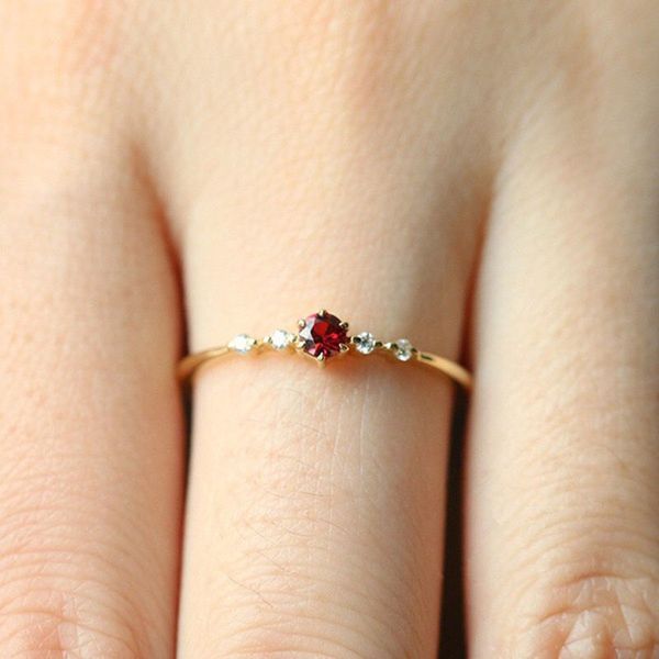 red crystal zircon rings for women gold color delicate wedding engagement rings simple jewelry female gifts, Slivery;golden
red crystal zircon rings for women gold color delicate wedding engagement rings simple jewelry female gifts, Slivery;golden