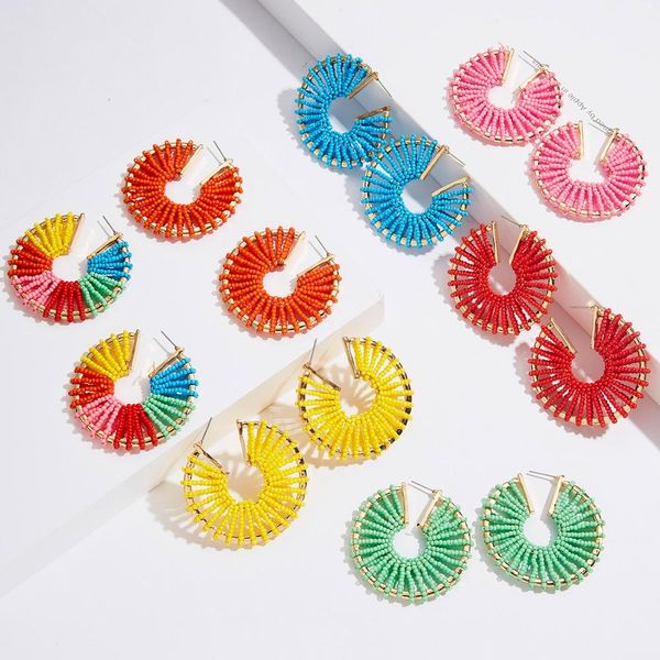 rinhoo rainbow multicolor beaded earrings for women 2019 trendy girls ear accessories korean party metal hoop earrings jewelry, Golden;silver
rinhoo rainbow multicolor beaded earrings for women 2019 trendy girls ear accessories korean party metal hoop earrings jewelry, Golden;silver