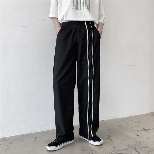 мужчины zipper casual straight широкий ноги брюки мужчина япония корея streetwear hip hop винтаж мода длинные брюки pant, Black
мужчины zipper casual straight широкий ноги брюки мужчина япония корея streetwear hip hop винтаж мода длинные брюки pant, Black