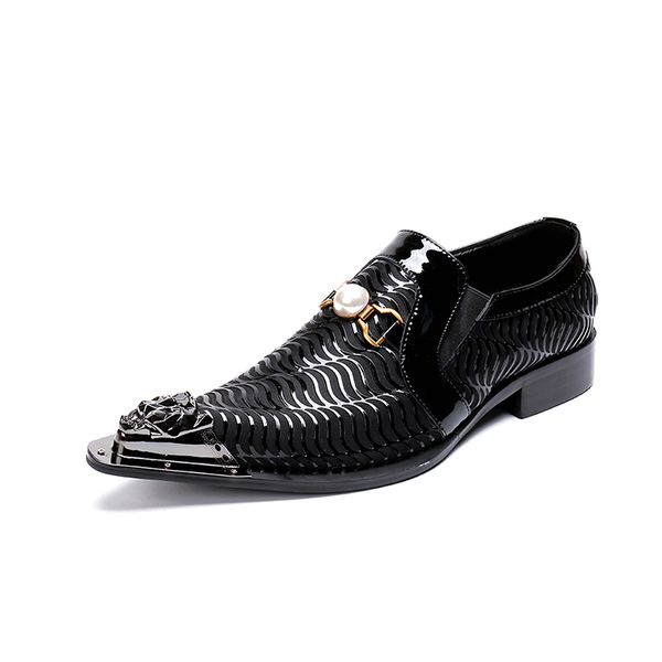 nx025 new pattern black leather oxford shoes men formal dress shoes steel point toe wave pattern pearl wedding italian
nx025 new pattern black leather oxford shoes men formal dress shoes steel point toe wave pattern pearl wedding italian
