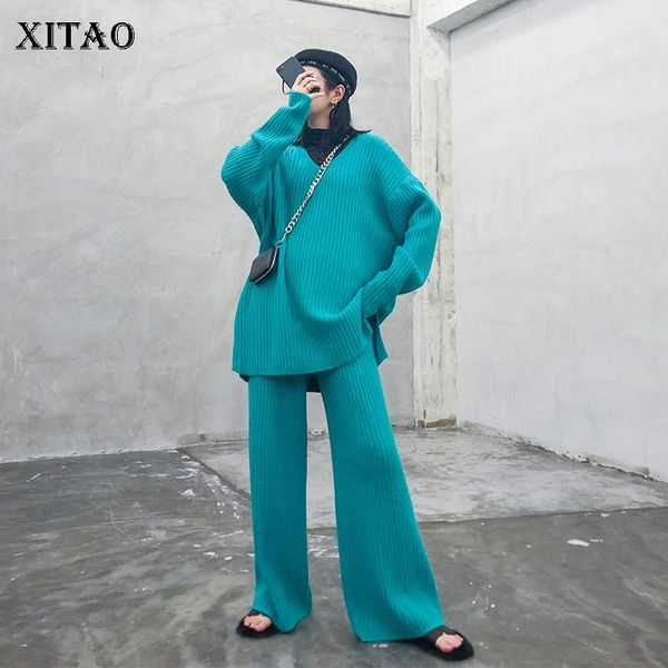 xitao tide personality knitted fashion loose two piece set plus size elastic waist match all knitted full length pants gcc2886, White
xitao tide personality knitted fashion loose two piece set plus size elastic waist match all knitted full length pants gcc2886, White