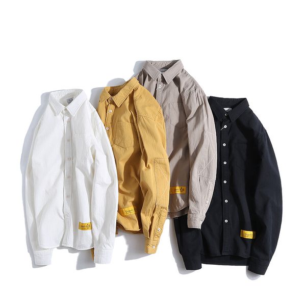 2019 new cotton korean style clothe fashion streetwear spring summer autumn slim fit plaid men shirt long sleeve, White;black
2019 new cotton korean style clothe fashion streetwear spring summer autumn slim fit plaid men shirt long sleeve, White;black