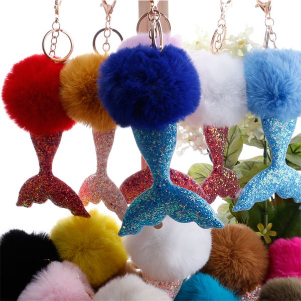keychains 10pcs/lot creative mermaid cute animals fake fur ball key chain pom rings girl bag jewelry easter gift, Silver
keychains 10pcs/lot creative mermaid cute animals fake fur ball key chain pom rings girl bag jewelry easter gift, Silver
