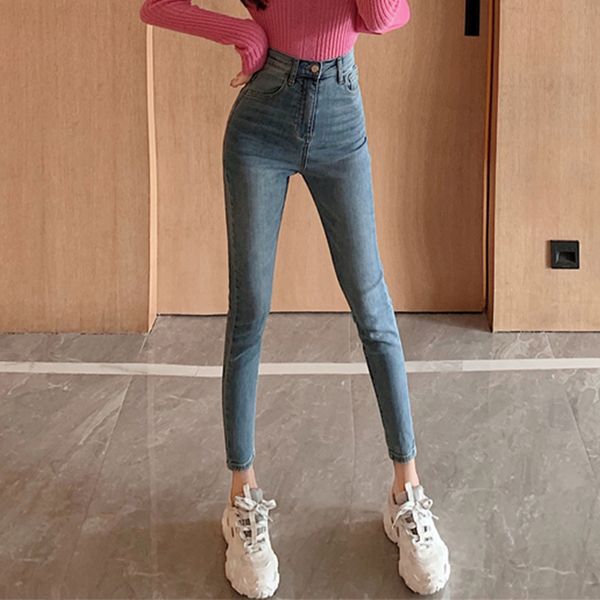new spring high waist skinny jeans woman blue black solid elastic denim pencil pants female korean chic fashion woman clothing
new spring high waist skinny jeans woman blue black solid elastic denim pencil pants female korean chic fashion woman clothing
