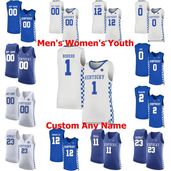 Kentucky Wildcats College Basketball Jerseys 3 Diallo Jersey 5 Immanuel Quickley John 11 Wall 25 Washington Jr. Riley Welch Custom Stitched