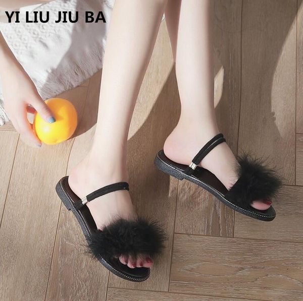 new 2019 classic women slippers fashion open toe women outside slippers fur soft comfortable shoes plus size 35-40 **124, Black
new 2019 classic women slippers fashion open toe women outside slippers fur soft comfortable shoes plus size 35-40 **124, Black
