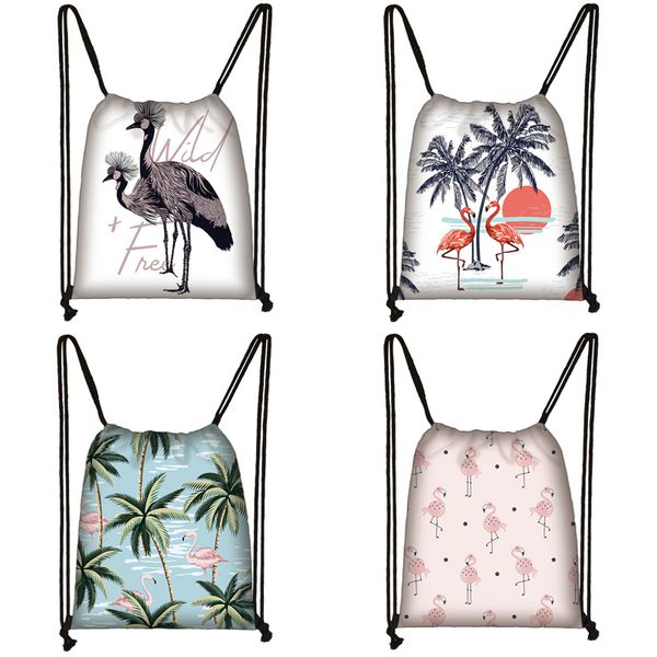 мультфильм фламинго печати drawstring сумка женщина дорожная сумка подростковая школа браун девочка и мальчик рюкзак мода хранение сумка a65 
мультфильм фламинго печати drawstring сумка женщина дорожная сумка подростковая школа браун девочка и мальчик рюкзак мода хранение сумка a65