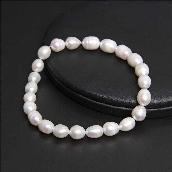 genuine white real natural 7-8mm oval pearls bangle baroque freshwater pearl bracelet for women fine jewelry elastic chain gifts, Black
genuine white real natural 7-8mm oval pearls bangle baroque freshwater pearl bracelet for women fine jewelry elastic chain gifts, Black