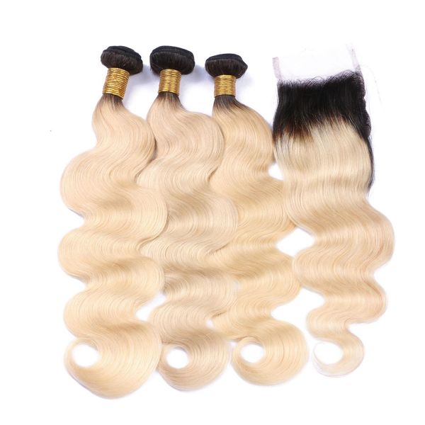 1b 613 blonde bundles with closure body wave 3 pc brazilian virgin human hair bundles weft with closure 4x4, Black;brown
1b 613 blonde bundles with closure body wave 3 pc brazilian virgin human hair bundles weft with closure 4x4, Black;brown