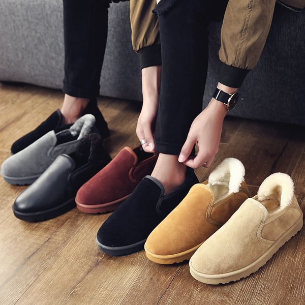 men boots lightweight winter shoes for men snow boots waterproof winter footwear slip on ankle o5-38, Black
men boots lightweight winter shoes for men snow boots waterproof winter footwear slip on ankle o5-38, Black