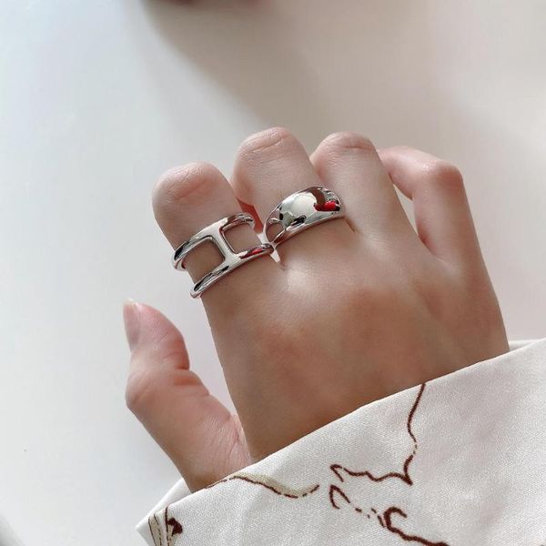 mlkenly letter h arc open ring female design sense ins ring 925 sterling silver minimalist, Golden;silver
mlkenly letter h arc open ring female design sense ins ring 925 sterling silver minimalist, Golden;silver