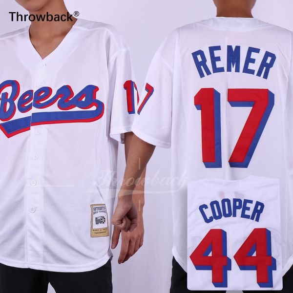joe cooper jersey #44 doug remer #17 beers movie white baseball jerseys size s-3xl ing, Blue;black
joe cooper jersey #44 doug remer #17 beers movie white baseball jerseys size s-3xl ing, Blue;black